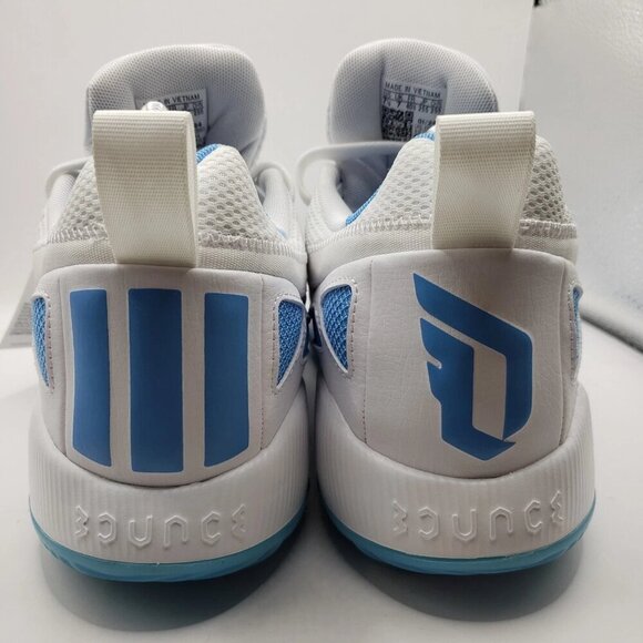 Adidas DAME CERTIFIED 2 LOW IE7794 White Blue Mens Basketball Shoes Size 7.5 - Picture 5 of 8